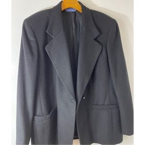 Austin Reed  Vintage 100% Camelhair Fully Lined  Black  Mens Blazer Size: 14 W